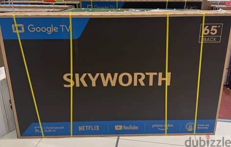 Skyworth 65 inches 4K google smart tv brand new with one year warranty