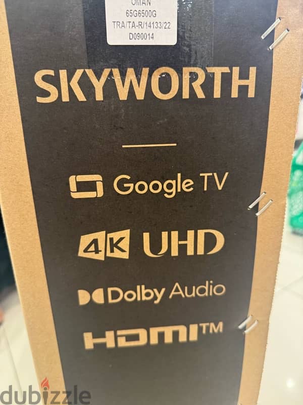 Skyworth 65 inches 4K google smart tv brand new with one year warranty 1