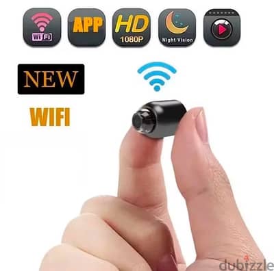 Mini WiFi Surveillance Camera High Quality Connects to Phone via App