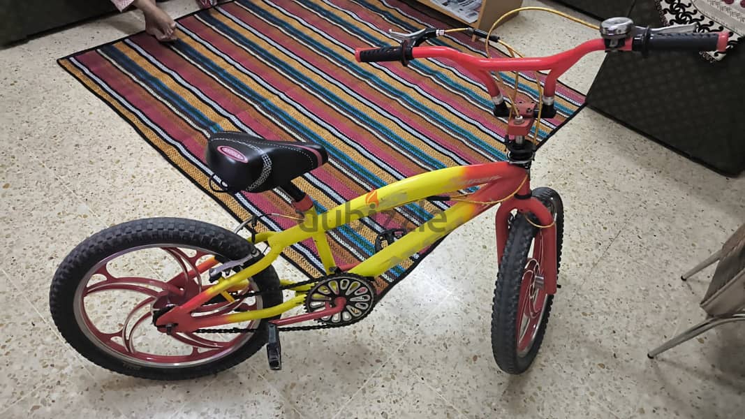 20" ATCO Yellow / Red Color Freestyle BMX Bar Bicycle, very clean RO12 2