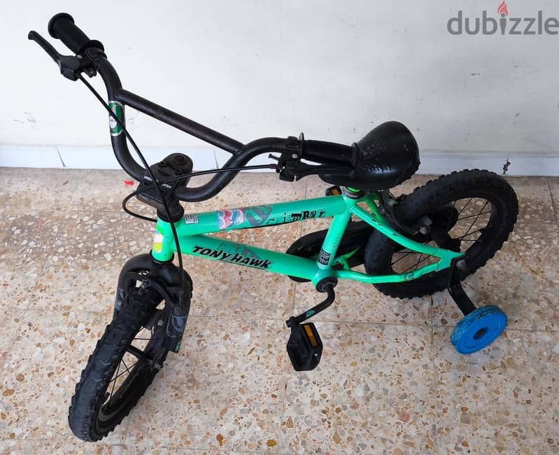 14Inch Green / Black Color Children’s BMX Bicycle, very clean at RO 6 0