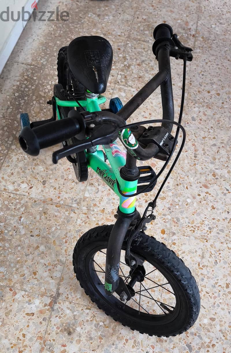 14Inch Green / Black Color Children’s BMX Bicycle, very clean at RO 6 2