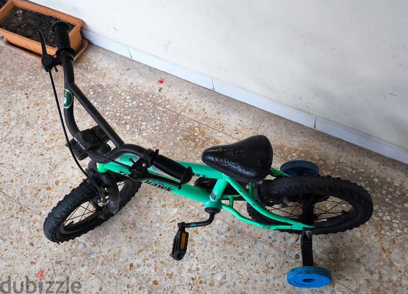 14Inch Green / Black Color Children’s BMX Bicycle, very clean at RO 6 3