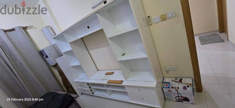 MDF TV cupboard with 4 Drawers Urgent Sale 0