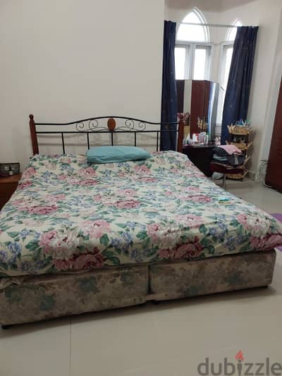 double cot and mattress