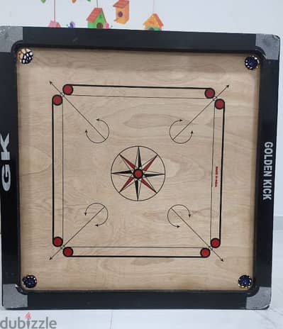 Carrom Board with Coins -7  OMR. Made in India.