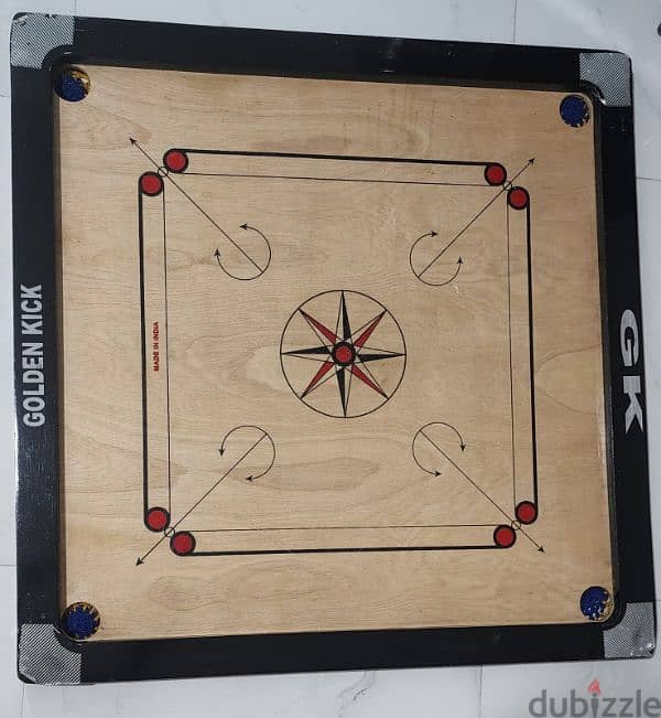 Carrom Board with Coins -7  OMR. Made in India. 1