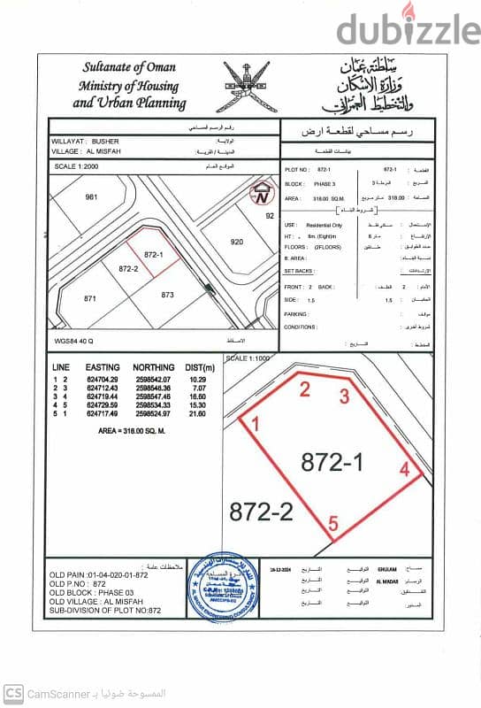 مطلوب شريك نص ارض  العامرات ( المحج ) 0