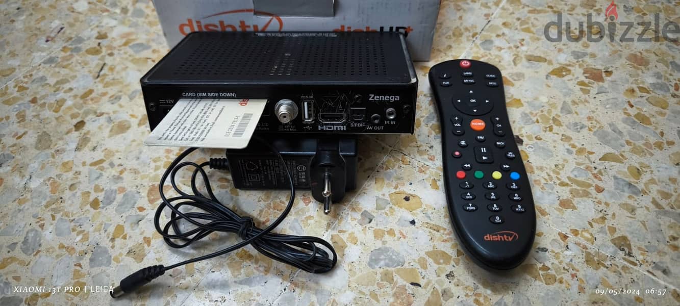 "DISH TV" HD Set up box with all accessories & recharge Card at RO 12 3