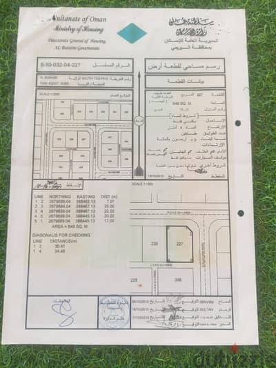 للبيع أرض سكينة في العقده جنوب