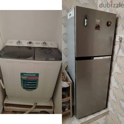 2 refrigerator freezer & 1 washing machine