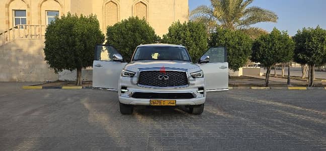 إنفينيتي QX80 خليجي أعلى مواصفات بدون حوادث ولاصبغ نهائيا سيرفس وكاله