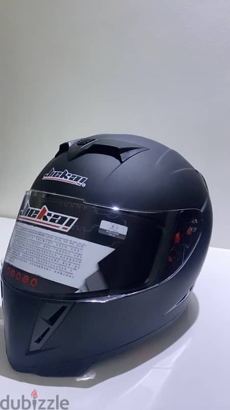 motorcycle  helmets (mat black ) خوذ دراجات نارية اسود مطفي 2