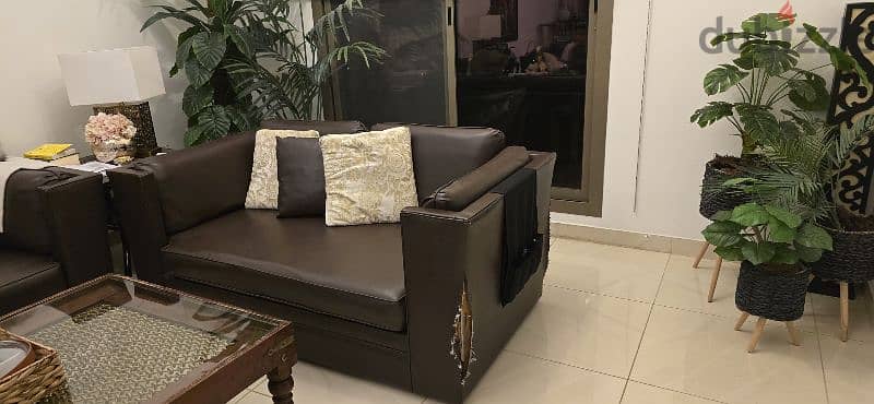 Leather Sofa Set 6