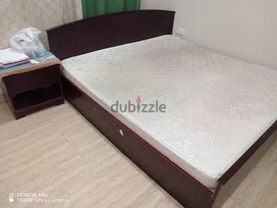 King size bed with mattress