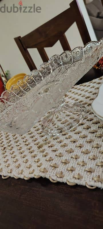 Glass Pastry tray