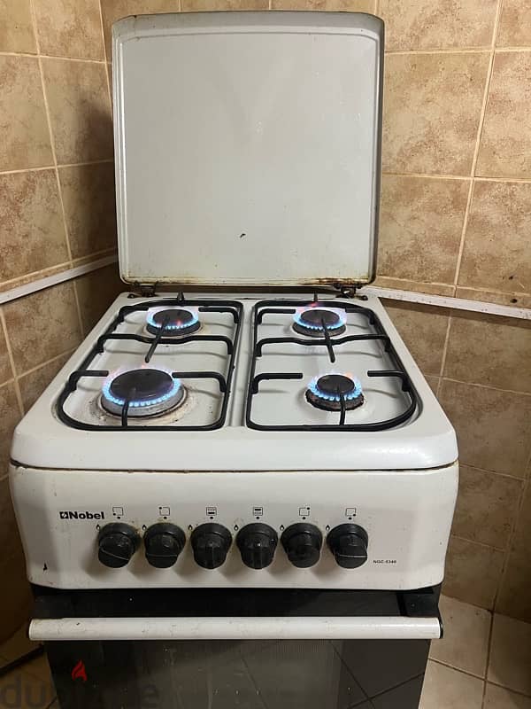 Nobel 4 Burners Cooking Range Gas With Grill (50 X 55) 3