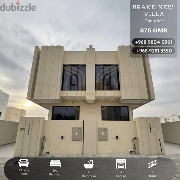 AL QURUM 29 | BRAND NEW 5+1 BR VILLA FOR RENT 0