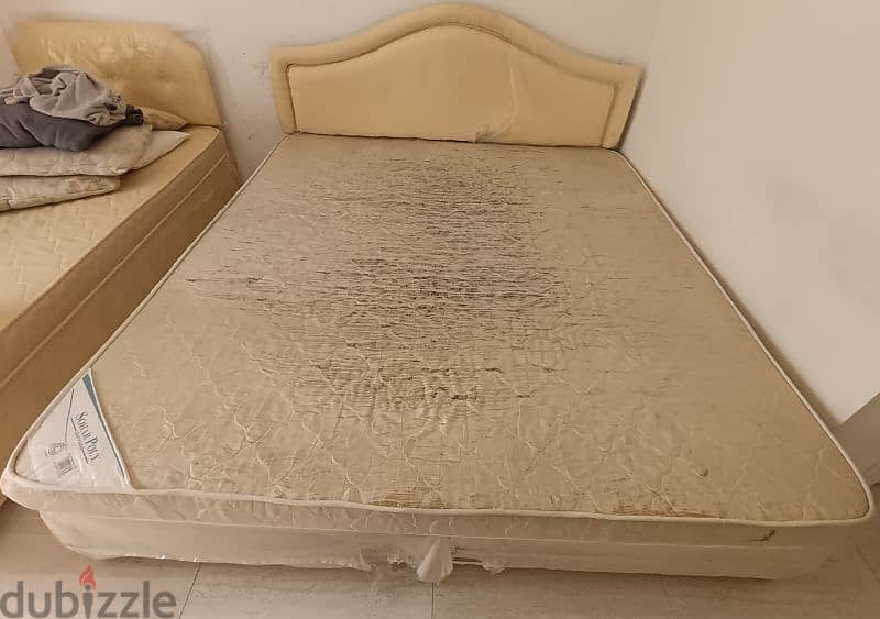 Double Bed Cot with Mattress 0