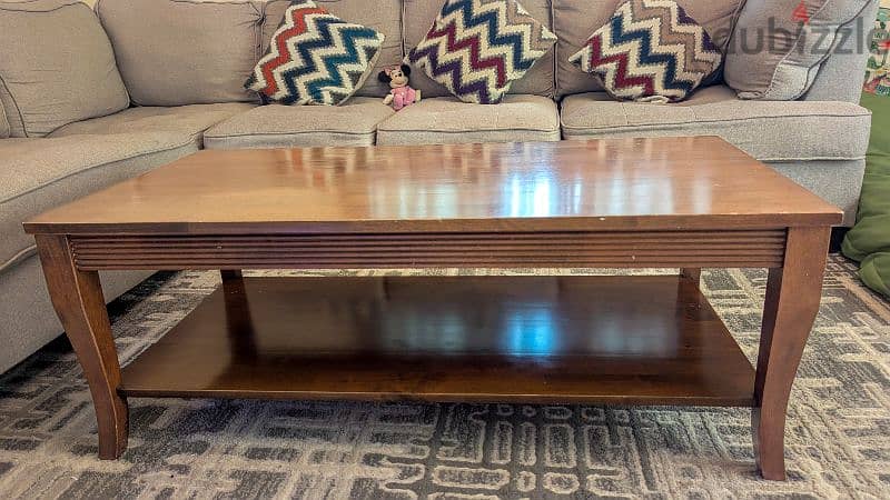 Coffee Table solid wood with carpet for sale 1