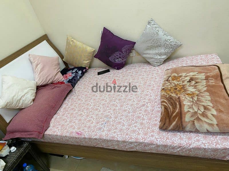 Single King Size Bed used with mattress 1