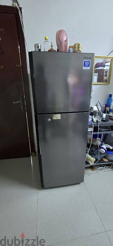 Hitachi 290 litre double door fridge excellent condition