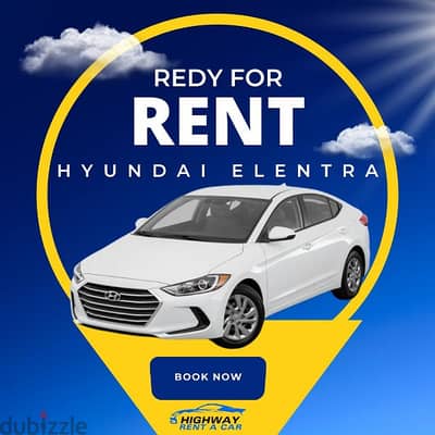 Hyundai Elantra - monthly rent with 8 OMR