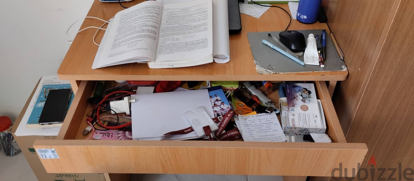 Study table with rolling chair 1