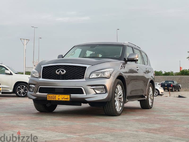 Gcc inviniti QX80 2017 very good condition full option 0