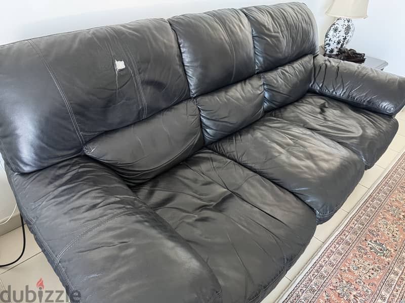 Leather Sofa set 1