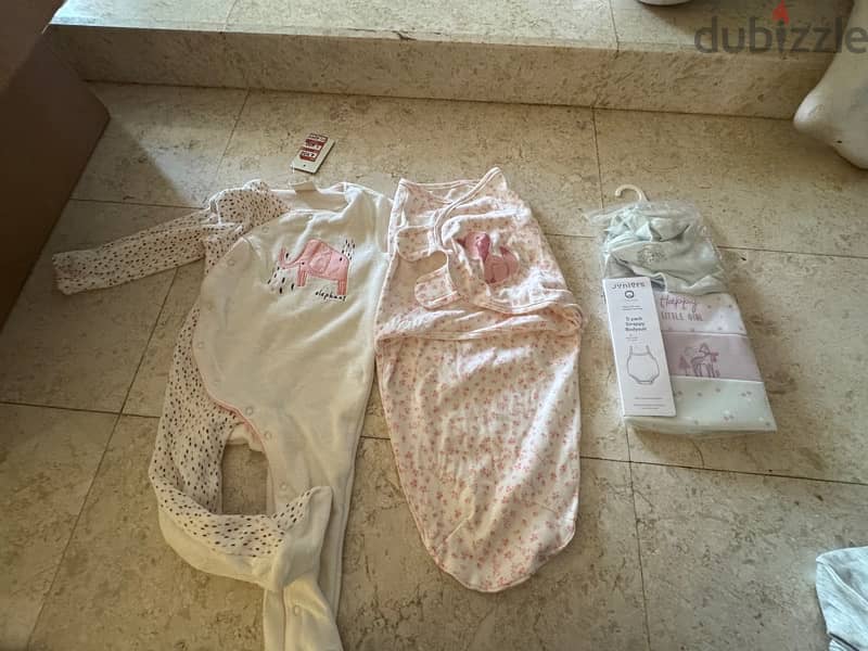 New Baby girls clothes, bottles, Socks, Shoes 0