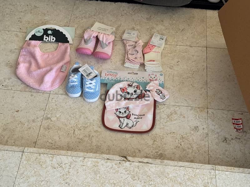 New Baby girls clothes, bottles, Socks, Shoes 1