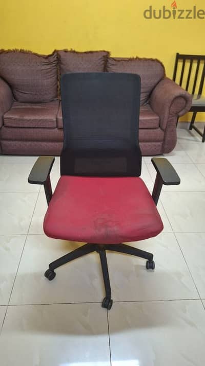 Height Adjustable Chair with Wheels and Good Backrest – Slightly Used