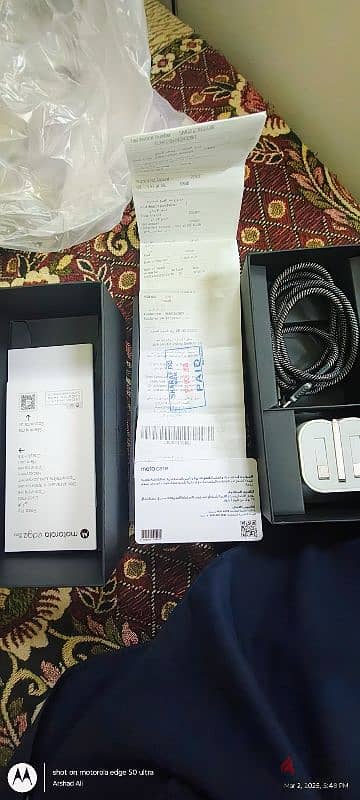 Motorola edge 50 ultra 1tb full box warranty card available 1