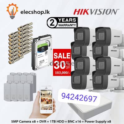 We do all type of CCTV Cameras  HD Turbo Hikvision Cameras  Bullet