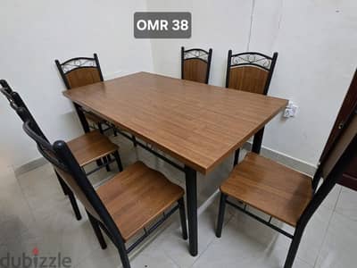 Dining table with 6 Chairs and other household items