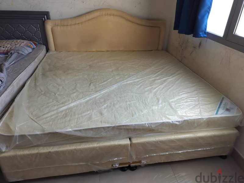 5 seater Sofa + Double cot bed 2