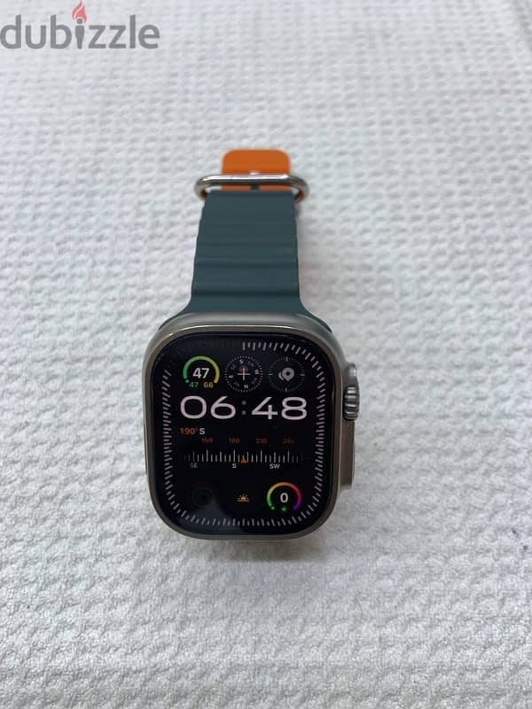 Apple watch Ultra 49mm Titanium GPS+CELLULAR, with box and charger 0