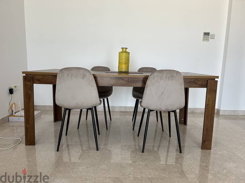 PAN 8 seater table and chairs 1