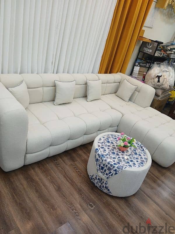 brand new model l shape sofa with bad 3