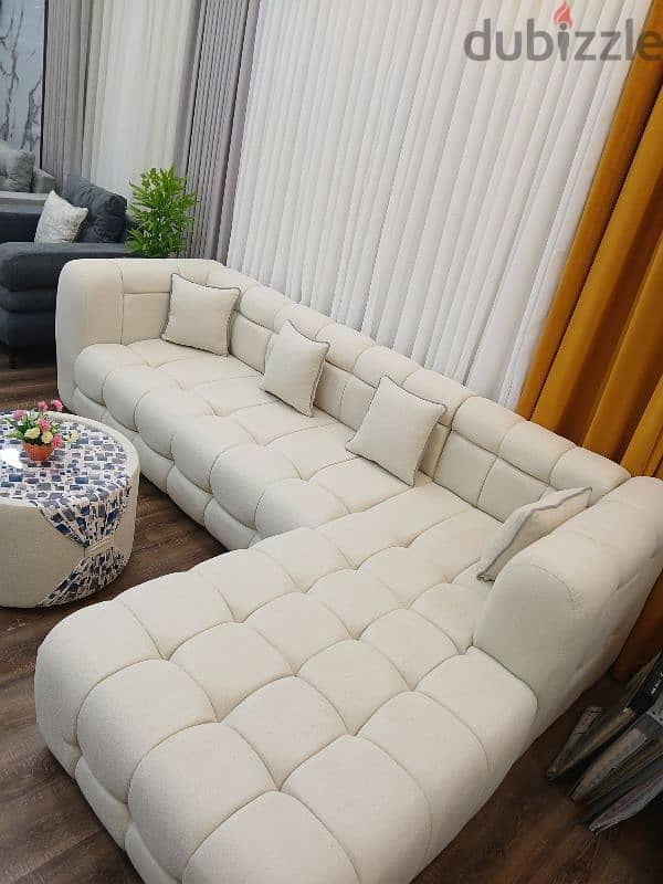 brand new model l shape sofa with bad 5