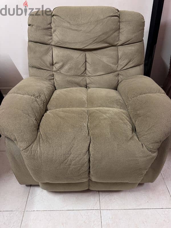 Danube Fabric Recliner Sofa Set 2