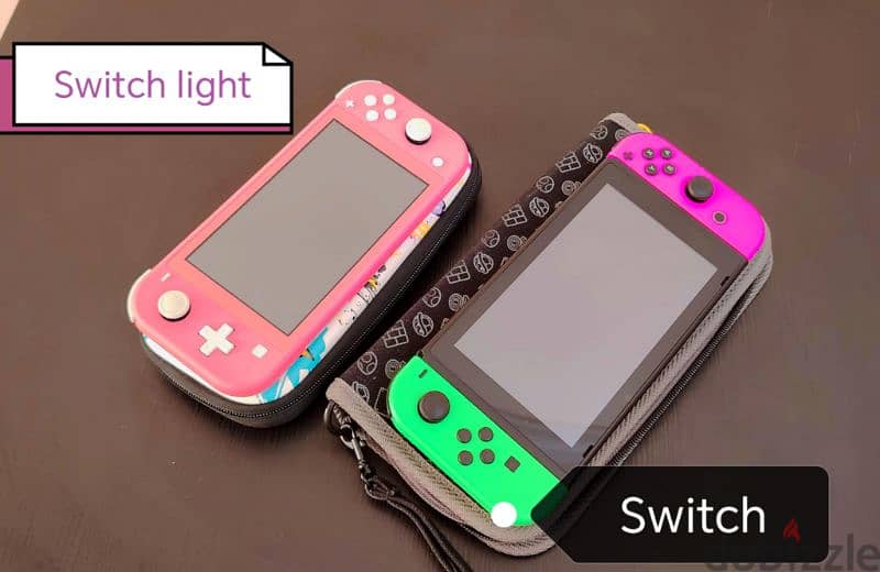 Nintendo switch and Nintendo light 0