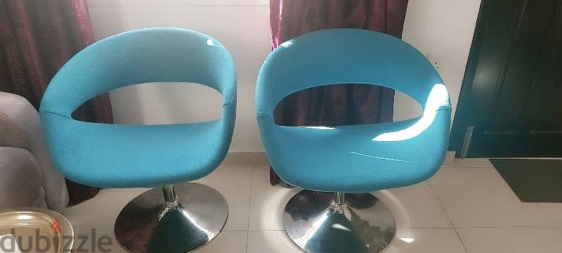 pair of blue chair 1