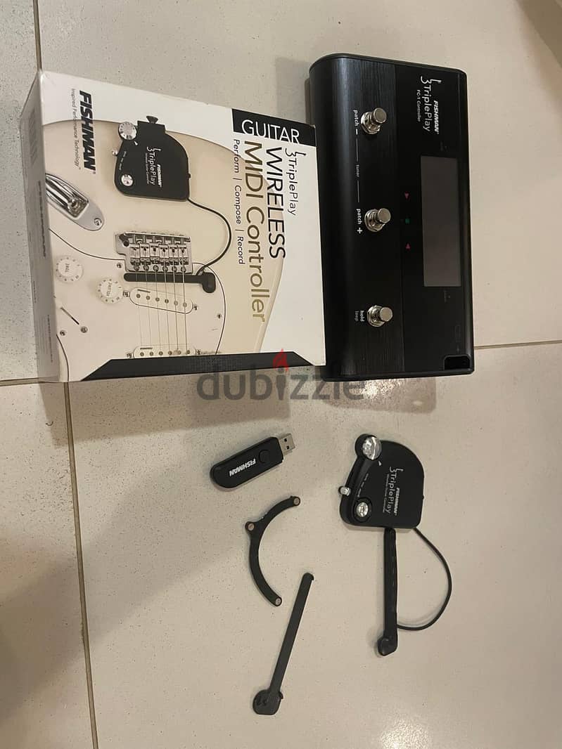 Guitar midi pickup with foot controller 2