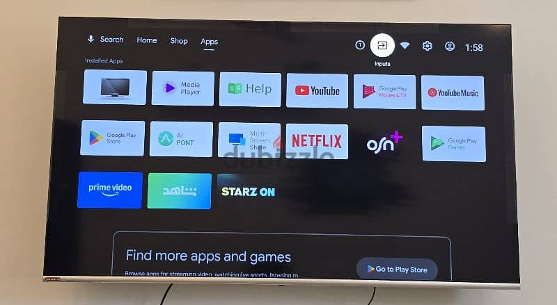 class pro 55 inch Android smart TV for sale 0