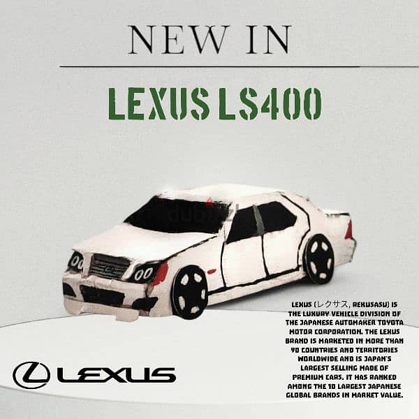 Hand crafted LEXUS LS400 miniature 0