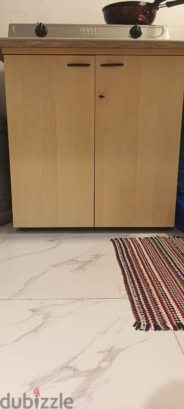 Kitchen Storage Cabinet Like New For Sale Price Just 16 OMR 3