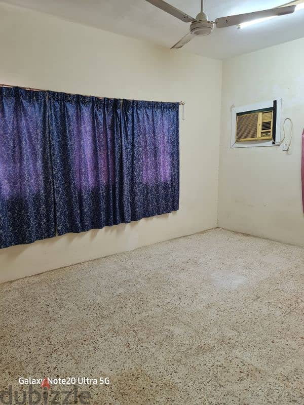 Big room with attached bathroom windowAC near kuwaiti mosque wadi kabi 1