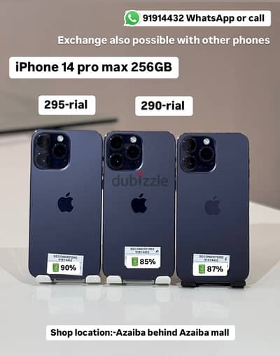 iphone 14 pro max 256GB battery 87% 90% best condition good phone best